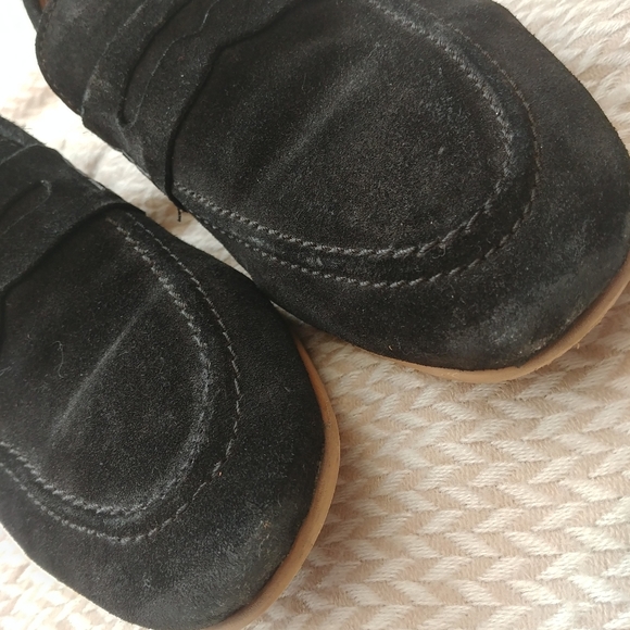 Topman Colburn Suede Penny Loafers black size 12 - Picture 4 of 9